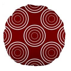 Background-red Large 18  Premium Round Cushions by nateshop