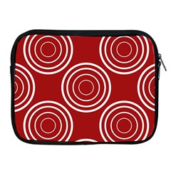 Background-red Apple Ipad 2/3/4 Zipper Cases by nateshop