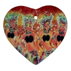 Indonesia-lukisan-picture Heart Ornament (two Sides) by nateshop