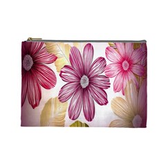 Print-roses Cosmetic Bag (large) by nateshop