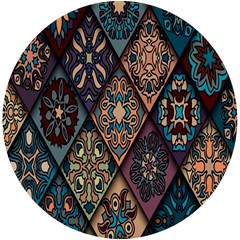 Flower Texture, Background, Colorful, Desenho, Uv Print Round Tile Coaster
