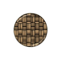 Brown Weaving Texture, Macro, Brown Wickerwork Hat Clip Ball Marker by nateshop