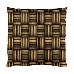 Brown Weaving Texture, Macro, Brown Wickerwork Standard Cushion Case (two Sides) by nateshop