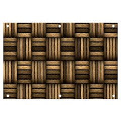 Brown Weaving Texture, Macro, Brown Wickerwork Banner And Sign 6  X 4  by nateshop