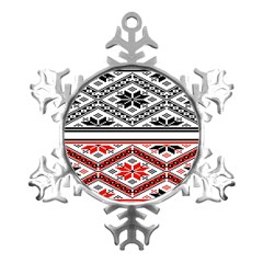 Bulgarian Metal Small Snowflake Ornament by nateshop