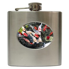 Koi Fish Nature Hip Flask (6 Oz) by Ndabl3x