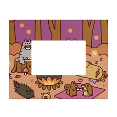 Pusheen Cute Fall The Cat White Tabletop Photo Frame 4 x6 