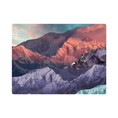 Adventure Psychedelic Mountain Premium Plush Fleece Blanket (mini) by Ndabl3x