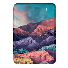 Adventure Psychedelic Mountain Rectangular Glass Fridge Magnet (4 Pack) by Ndabl3x