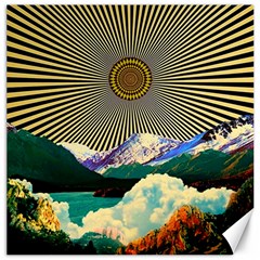 Surreal Art Psychadelic Mountain Canvas 12  X 12  by Ndabl3x