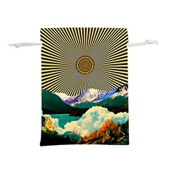 Surreal Art Psychadelic Mountain Lightweight Drawstring Pouch (s)