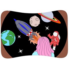 Girl Bed Space Planet Spaceship Velour Seat Head Rest Cushion