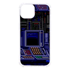 Blue Computer Monitor With Chair Game Digital Art Iphone 13 Tpu Uv Print Case