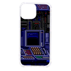 Blue Computer Monitor With Chair Game Digital Art Iphone 13 Mini Tpu Uv Print Case by Bedest