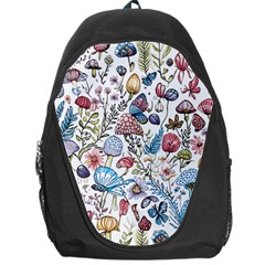 Mushroom Pattern Backpack Bag by Valentinaart