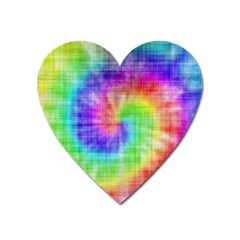 Watercolor-batik Heart Magnet by nateshop