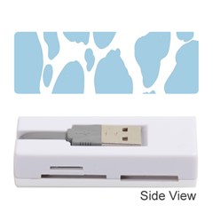 Cow Print, Aesthetic, Y, Blue, Baby Blue, Pattern, Simple Memory Card Reader (stick) by nateshop