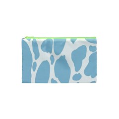 Cow Print, Aesthetic, Y, Blue, Baby Blue, Pattern, Simple Cosmetic Bag (xs) by nateshop