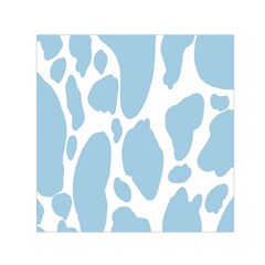 Cow Print, Aesthetic, Y, Blue, Baby Blue, Pattern, Simple Square Satin Scarf (30  X 30 ) by nateshop