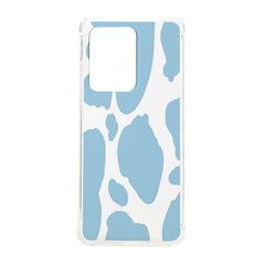 Cow Print, Aesthetic, Y, Blue, Baby Blue, Pattern, Simple Samsung Galaxy S20 Ultra 6 9 Inch Tpu Uv Case