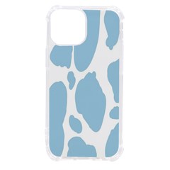 Cow Print, Aesthetic, Y, Blue, Baby Blue, Pattern, Simple Iphone 13 Mini Tpu Uv Print Case by nateshop