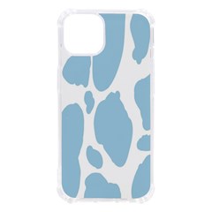 Cow Print, Aesthetic, Y, Blue, Baby Blue, Pattern, Simple Iphone 13 Tpu Uv Print Case by nateshop