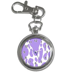 Cow Print, Aesthetic,violelilac, Animal, Purple, Simple Key Chain Watches by nateshop