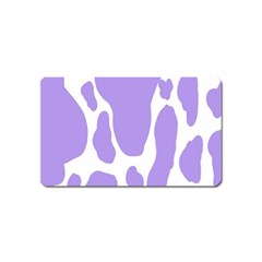 Cow Print, Aesthetic,violelilac, Animal, Purple, Simple Magnet (name Card) by nateshop