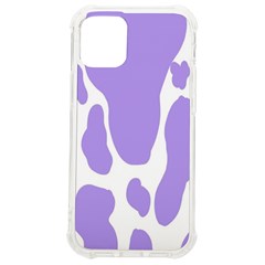 Cow Print, Aesthetic,violelilac, Animal, Purple, Simple Iphone 12 Mini Tpu Uv Print Case	 by nateshop