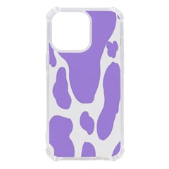 Cow Print, Aesthetic,violelilac, Animal, Purple, Simple Iphone 13 Pro Tpu Uv Print Case by nateshop