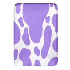 Cow Print, Aesthetic,violelilac, Animal, Purple, Simple Rectangular Glass Fridge Magnet (4 Pack) by nateshop