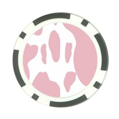 Cow Print, Pink, Design, Pattern, Animal, Baby Pink, Simple, Poker Chip Card Guard by nateshop