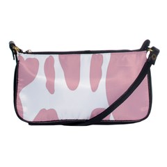 Cow Print, Pink, Design, Pattern, Animal, Baby Pink, Simple, Shoulder Clutch Bag by nateshop