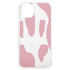 Cow Print, Pink, Design, Pattern, Animal, Baby Pink, Simple, Iphone 12/12 Pro Tpu Uv Print Case by nateshop