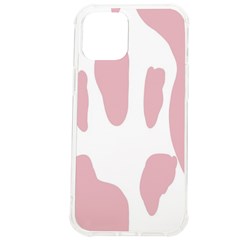 Cow Print, Pink, Design, Pattern, Animal, Baby Pink, Simple, Iphone 12 Pro Max Tpu Uv Print Case