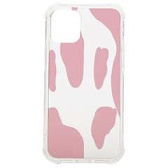 Cow Print, Pink, Design, Pattern, Animal, Baby Pink, Simple, Iphone 12 Mini Tpu Uv Print Case	 by nateshop