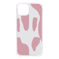 Cow Print, Pink, Design, Pattern, Animal, Baby Pink, Simple, Iphone 13 Tpu Uv Print Case by nateshop