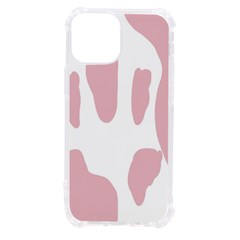 Cow Print, Pink, Design, Pattern, Animal, Baby Pink, Simple, Iphone 13 Mini Tpu Uv Print Case by nateshop