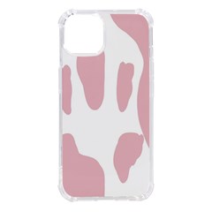 Cow Print, Pink, Design, Pattern, Animal, Baby Pink, Simple, Iphone 14 Tpu Uv Print Case by nateshop