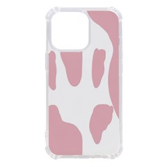 Cow Print, Pink, Design, Pattern, Animal, Baby Pink, Simple, Iphone 13 Pro Tpu Uv Print Case by nateshop