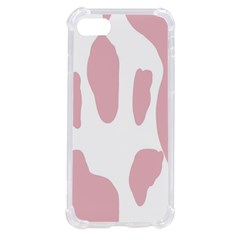 Cow Print, Pink, Design, Pattern, Animal, Baby Pink, Simple, Iphone Se by nateshop