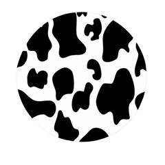 Black And White Cow Print,wallpaper Mini Round Pill Box by nateshop