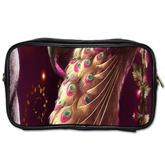 Peacock Dream, Fantasy, Flower, Girly, Peacocks, Pretty Toiletries Bag (two Sides) by nateshop