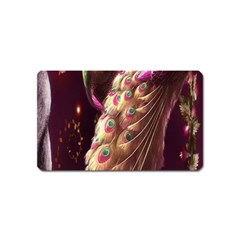 Peacock Dream, Fantasy, Flower, Girly, Peacocks, Pretty Magnet (name Card) by nateshop