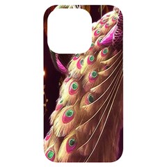 Peacock Dream, Fantasy, Flower, Girly, Peacocks, Pretty Iphone 14 Pro Black Uv Print Case