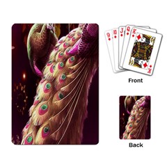 Peacock Dream, Fantasy, Flower, Girly, Peacocks, Pretty Playing Cards Single Design (rectangle) by nateshop