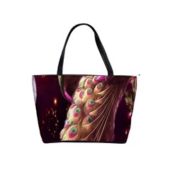 Peacock Dream, Fantasy, Flower, Girly, Peacocks, Pretty Classic Shoulder Handbag by nateshop