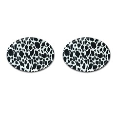 Black And White Cow Print 10 Cow Print, Hd Wallpaper Cufflinks (oval) by nateshop