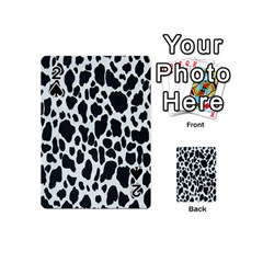 Black And White Cow Print 10 Cow Print, Hd Wallpaper Playing Cards 54 Designs (mini) by nateshop