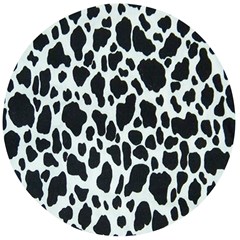 Black And White Cow Print 10 Cow Print, Hd Wallpaper Wooden Bottle Opener (round) by nateshop